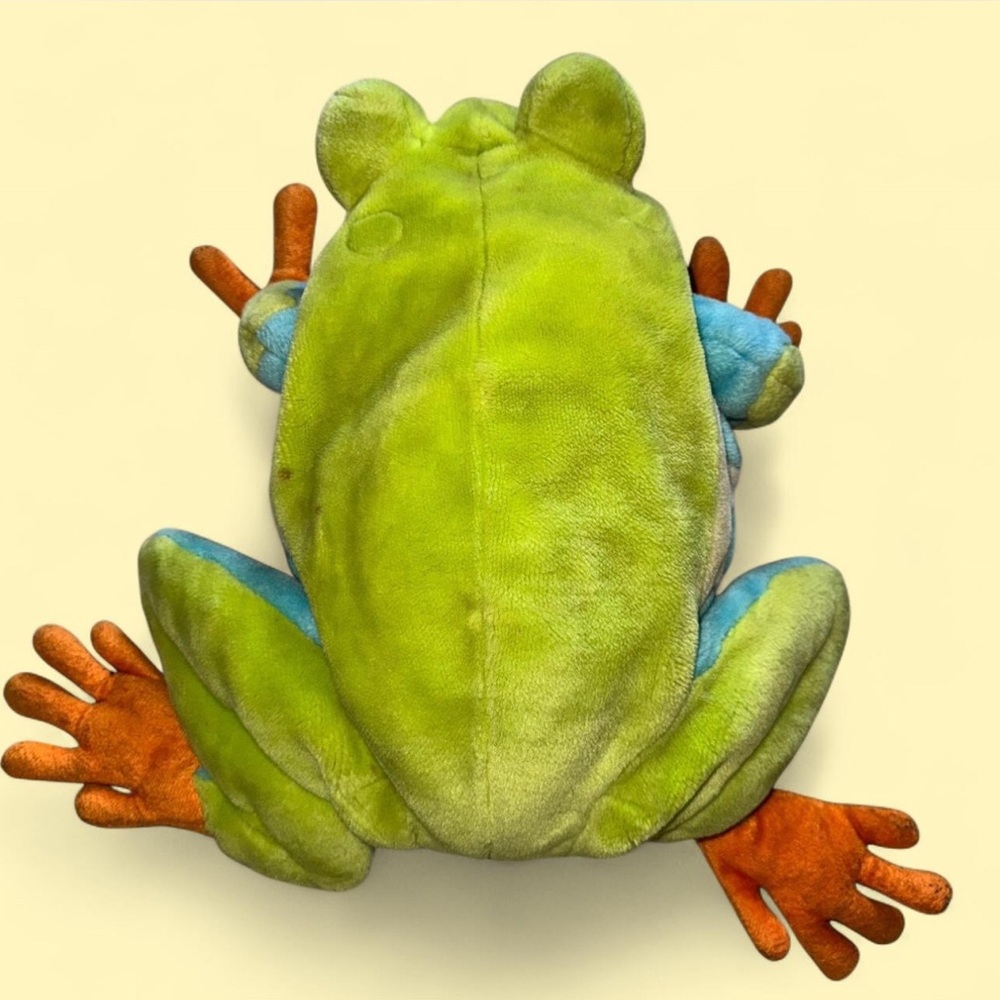 Colorful Plush Frog Puppet - Picture 3 of 4